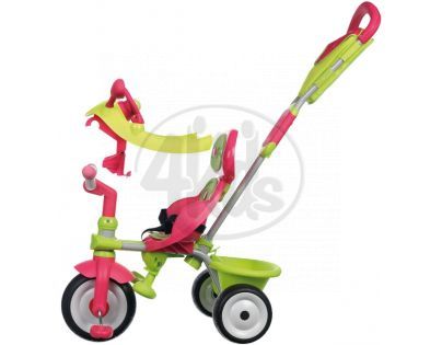 Smoby Tříkolka Baby Driver Confort stříška, zeleno- růžová 434118