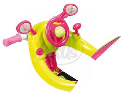 Smoby Tříkolka Baby Driver Confort stříška, zeleno- růžová 434118