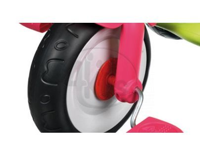Smoby Tříkolka Baby Driver Confort stříška, zeleno- růžová 434118