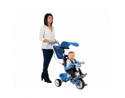 Smoby Trojkolka Baby Balade 2 3v1 modrá