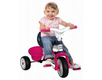 Smoby Tříkolka Baby Balade 2 3v1 růžová - Poškozený obal