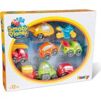 Smoby Vroom Planet Sada veselých autíček 8ks 2