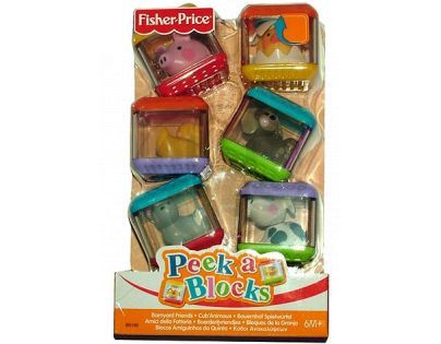 Fisher - Price J7933_B5190 Smyslové kostky s překvapením (zvířátka)