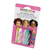 Teddies 22496027 - Obličejové barvy v tužce, 6ks na kartě 3