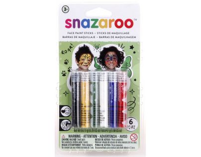 Teddies 22496027 - Obličejové barvy v tužce, 6ks na kartě