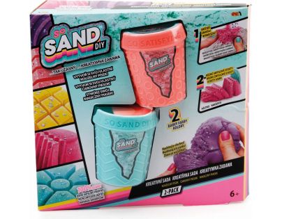 So Sand čarovný piesok 2pack zelený s oranžovým