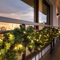 Solight LED vianočná girlanda s ihličím, 5m, 80x LED, časovač, 3xAA, IP44 3