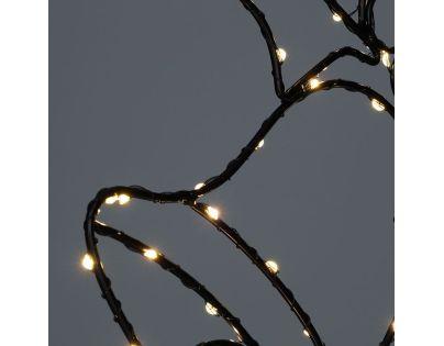 Solight LED vonkajšia dekorácia zvončeky, 100x LED, časovač, 55cm, 3x AA
