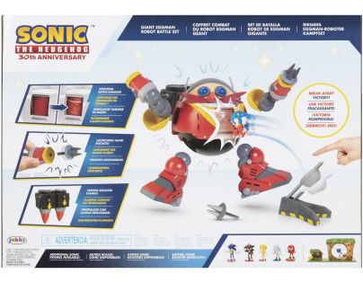Jakks Sonic Bojová sada Eggman obrí bojový Robot