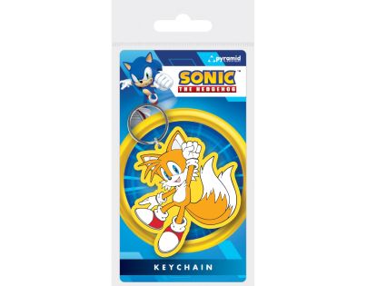 Pyramid International Sonic Gumová kľúčenka Tails