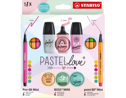 Súprava STABILO Pastellove 18 ks sada