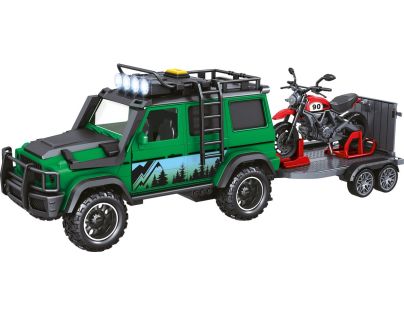 Sparkys 1:14 - Vozidlo lesnej stráže s prívesom a motorkou (so zvukom a svetlami)