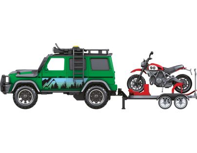 Sparkys 1:14 - Vozidlo lesnej stráže s prívesom a motorkou (so zvukom a svetlami)