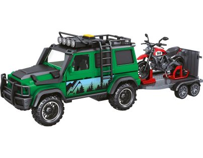 Sparkys 1:14 - Vozidlo lesnej stráže s prívesom a motorkou (so zvukom a svetlami)