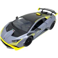 Sparkys 1:24 Lamborghini Huracán STO Striebristo sivá 2