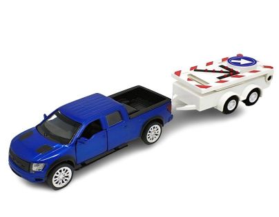 Sparkys 1:52 Ford F-150 SVT Raptor s cestným výstražným vozíkom