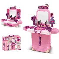Sparkys 2v1 Malý kufor a kozmetický stolík so zrkadlom