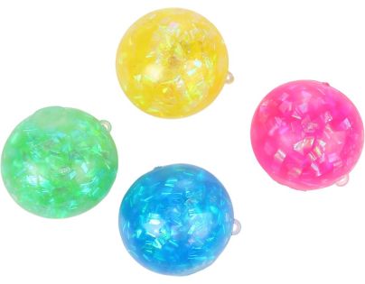 Sparkys Antistresový mačkací Trblietavý Vodný Míč 7 cm