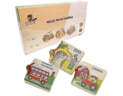 Sparkys BABU - Drevená knižka 3 druhy