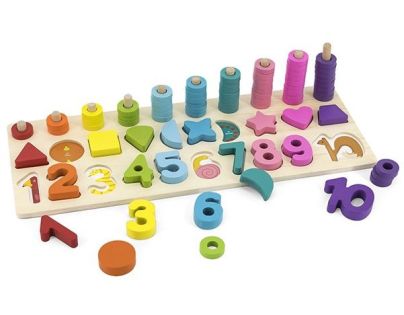 Sparkys BABU - Drevená sada Čísla a tvary 2