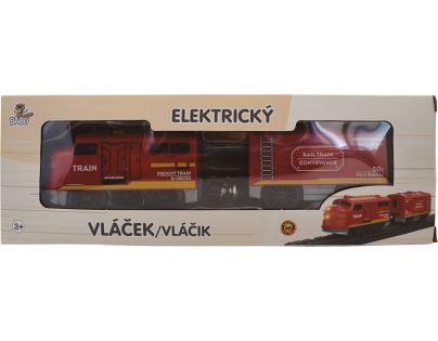 Sparkys BABU vláčiky - Elektrický vláčik červený - set 2 ks