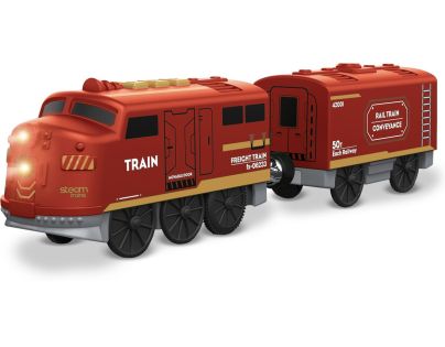 Sparkys BABU vláčiky - Elektrický vláčik červený - set 2 ks