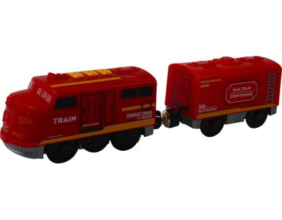 Sparkys BABU vláčiky - Elektrický vláčik červený - set 2 ks