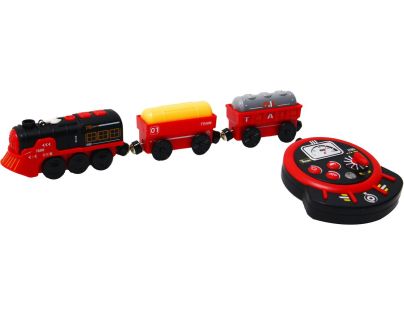 Sparkys BABU vláčiky - RC Parový vlak - červený (so zvukmi, svetlami a dymovými efektmi)