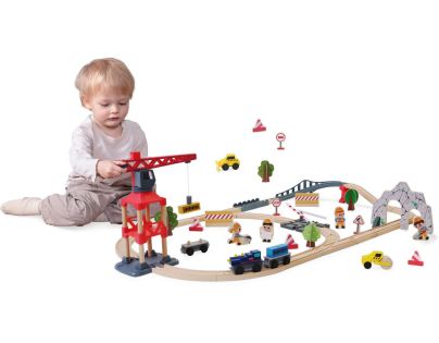 Sparkys BABU vláčiky - Vláčkodráha s žeriavom