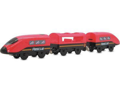 Sparkys BABU vláčiky - Vlak Hasiči s vagónmi na batérie