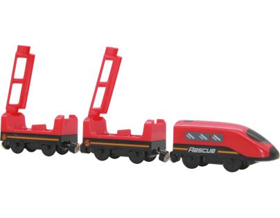 Sparkys BABU vláčiky - Vlak Hasiči s vagónmi na batérie