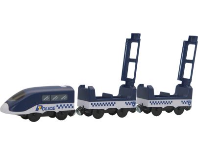 Sparkys BABU vláčky - Vlak Policie s vagónmi na batérie