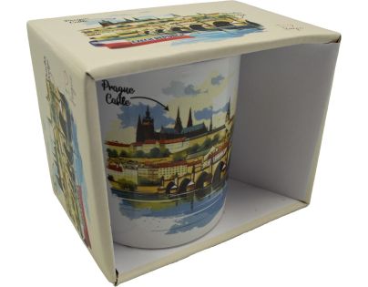 Sparkys Biely hrnček 250ml - Karlov most