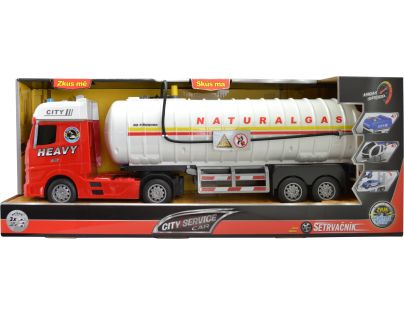 Sparkys CITY SERVICE CAR - 1:12 - Ťahač s cisternou na zemný plyn (so zvukom a svetlami)