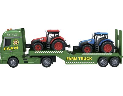Sparkys CITY SERVICE CAR - 1:12 Farmársky ťahač s vlekom a 2 traktory