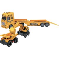 Sparkys CITY SERVICE CAR - 1:12 Ťahač s bagrom a nákladným autom 5