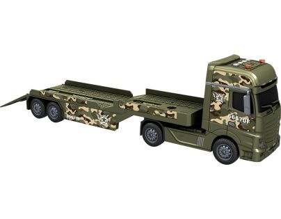 Sparkys CITY SERVICE CAR - 1:12 Vojenský ťahač s vrtuľníkom a tankom