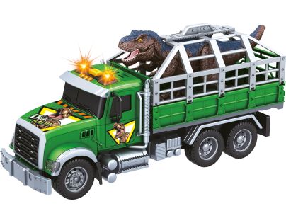 Sparkys CITY SERVICE CAR - 1:14 - Nákladné auto na prepravu dinosaurov (so zvukom, svetlami a ďalšími funkciami)