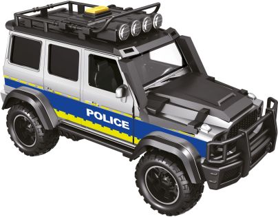 Sparkys CITY SERVICE CAR - 1:14 - Policajné auto s prívesom a koňom (so zvukom a svetlami)