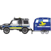 Sparkys CITY SERVICE CAR - 1:14 - Policajné auto s prívesom a koňom (so zvukom a svetlami) 2