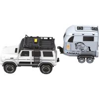 Sparkys CITY SERVICE CAR - 1:14 - Terénne vozidlo s prívesom a koňom (so zvukom a svetlami) 5