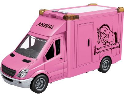 Sparkys CITY SERVICE CAR - 1:14 Transport koní - ružový