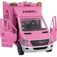 Sparkys CITY SERVICE CAR - 1:14 Transport koní - ružový 2