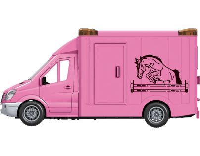 Sparkys CITY SERVICE CAR - 1:14 Transport koní - ružový