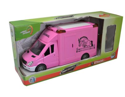 Sparkys CITY SERVICE CAR - 1:14 Transport koní - ružový