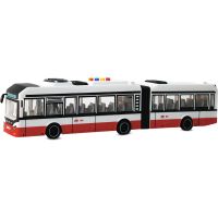 Sparkys CITY SERVICE CAR - 1:16 Kĺbový autobus - červený na setrvačník so zvukmi