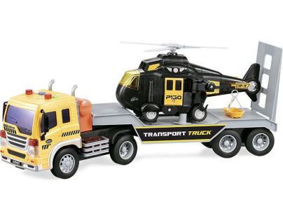 Sparkys CITY SERVICE CAR - 1:16 Ťahač s návesom a vrtuľníkom 571C