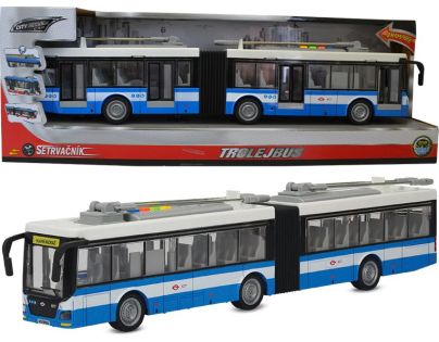 Sparkys CITY SERVICE CAR - 1:16 Kĺbový trolejbus modro-biely