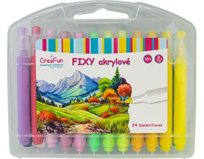 Sparkys CreaFun - Fixky akrylové 24 farieb
