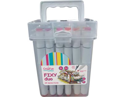 Sparkys CreaFun - Fixy DUO v boxu 24 farieb